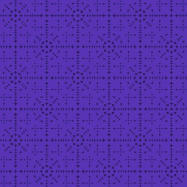 Indigo soyut desen çizgili mor zemin üzerine geometrik seamless modeli dokulu