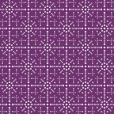 Vektör seamless modeli. Beyaz arka plan üzerinde mor Modern şık doku. Geometrik oyma yinelenen. Çağdaş grafik tasarım. 