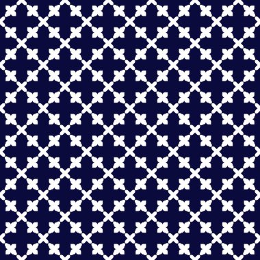 Donanma soyut geometrik Dikişsiz desen beyaz arka plan üzerinde