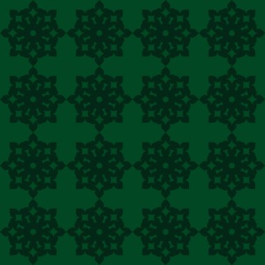 Yeşil soyut Dikişsiz dokulu geometrik desen koyu yeşil zemin üzerine