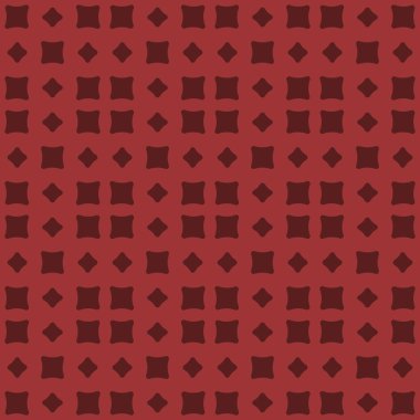 Pembe soyut geometrik seamless modeli koyu kırmızı zemin üzerine