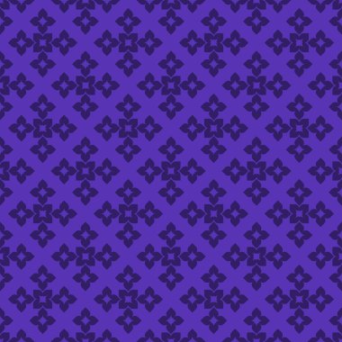 Indigo soyut desen çizgili mor zemin üzerine geometrik seamless modeli dokulu
