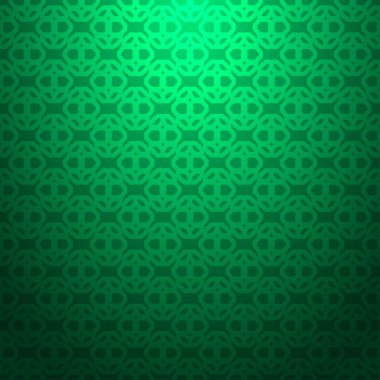 Yeşil soyut Dikişsiz dokulu geometrik desen degrade arka plan üzerinde