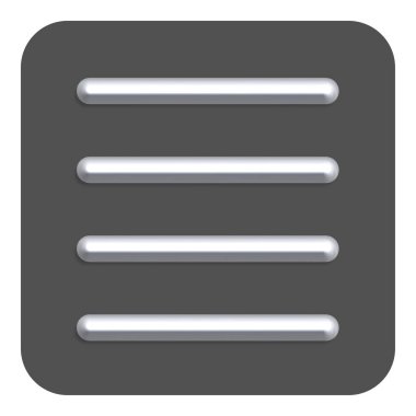 Satırı Neon belge Web simgesi, vektör çizim tasarım sembolü gri