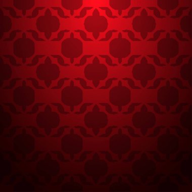 Vektör seamless modeli. Modern şık doku. Geometrik oyma yinelenen. Çağdaş grafik tasarım. Kırmızı renk grafient arka plan.
