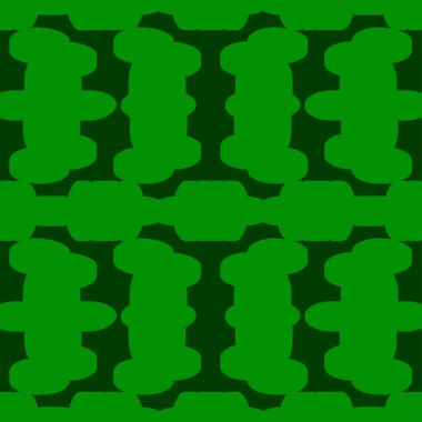 Vektör seamless modeli. Modern şık doku. Geometrik oyma yinelenen. Çağdaş grafik tasarım. Yeşil renk arka plan.