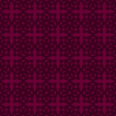 Koyu kırmızı zemin üzerine kırmızı soyut seamless modeli