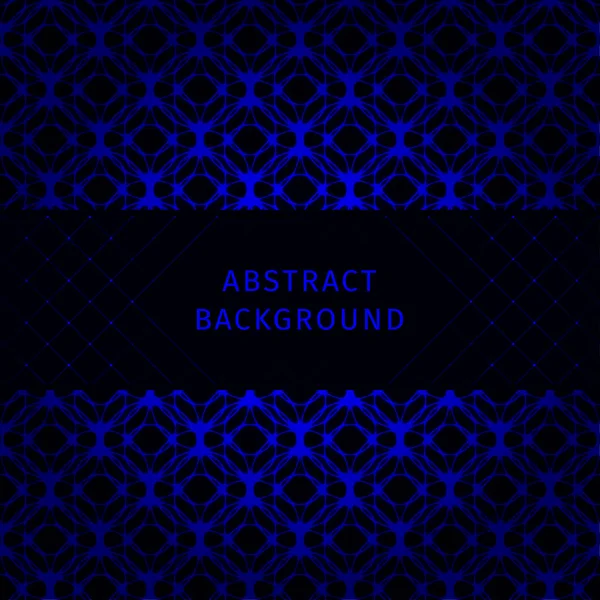 Luces Azules Forma Geométrica Abstracta Sobre Fondo Oscuro — Archivo Imágenes Vectoriales