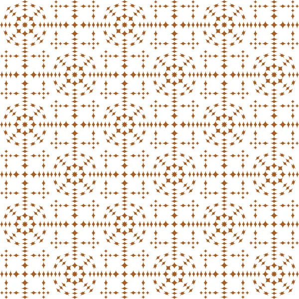 Orange Abstrakte Geometrische Nahtlose Muster Auf Weißem Hintergrund — Stockvektor