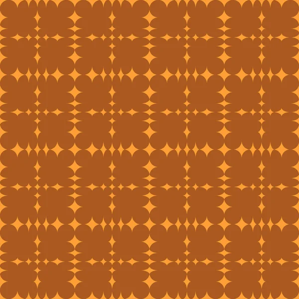 Помаранчевий Абстрактний Геометричний Безшовний Візерунок Темно Оранжевому Фоні — стоковий вектор