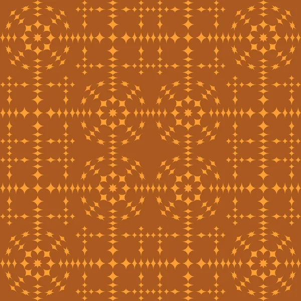 Oranje Abstracte Geometrische Naadloze Patroon Donkere Oranje Achtergrond — Stockvector