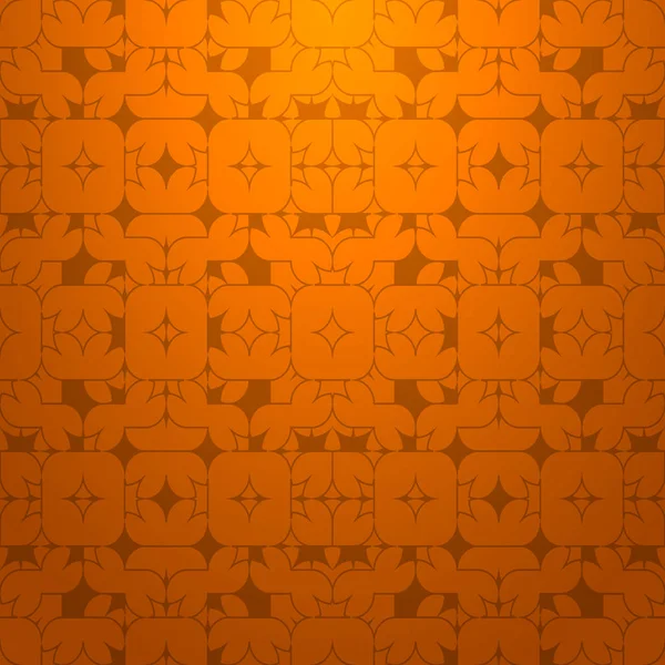 Patrón Sin Costura Geométrico Abstracto Naranja Sobre Fondo Naranja Oscuro — Vector de stock