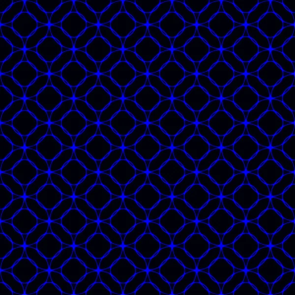 Blue Lights Abstract Geometric Shape Dark Background — Stock Vector