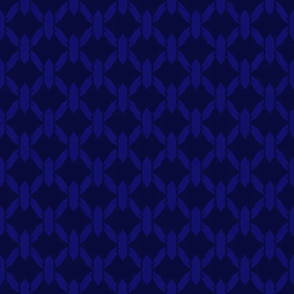 Blauwe Abstracte Achtergrond Gestreepte Textuur Geometrische Naadloze Patroon — Stockvector