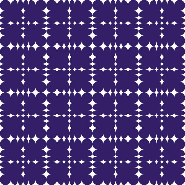 Indigo Abstract Patroon Witte Achtergrond Gestreepte Textuur Geometrische Naadloze Patroon — Stockvector