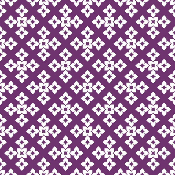 Vector Seamless Pattern Purple Modern Stylish Texture White Background Repeating — Stock Vector