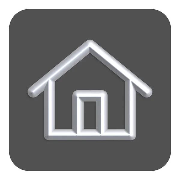 Silver Line Neon Home Web Icon Символ Векторной Иллюстрации — стоковый вектор