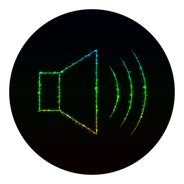 Icône Web Silhouette Lumières Sur Fond Noir Icône Vectorielle Néon — Image vectorielle