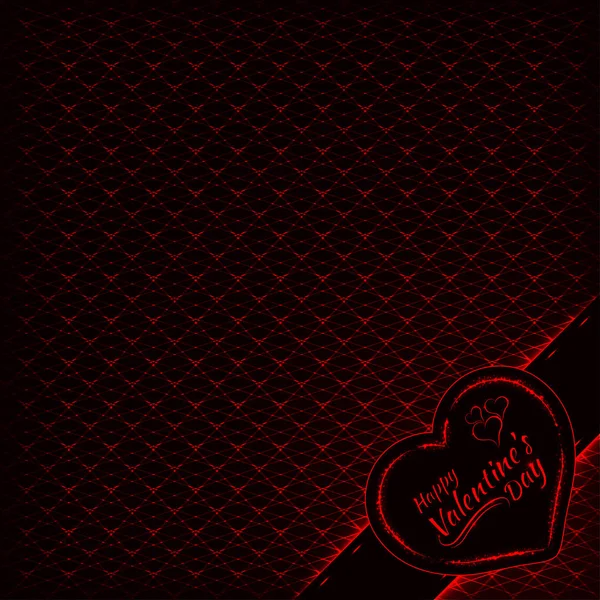 День Святого Валентина Абстрактна Листівка Дизайн Червоних Ліхтарів — стоковий вектор