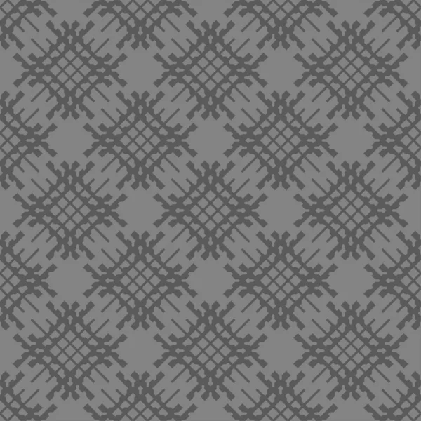 Grau Abstrakt Gestreifte Geometrische Muster Auf Schwarzem Hintergrund — Stockvektor