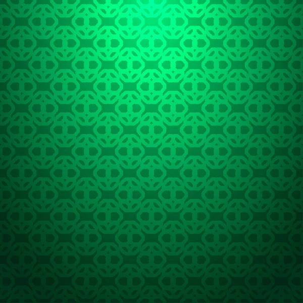Зеленый Абстрактный Бесшовный Текстурированный Геометрический Узор Градиентном Фоне — стоковый вектор
