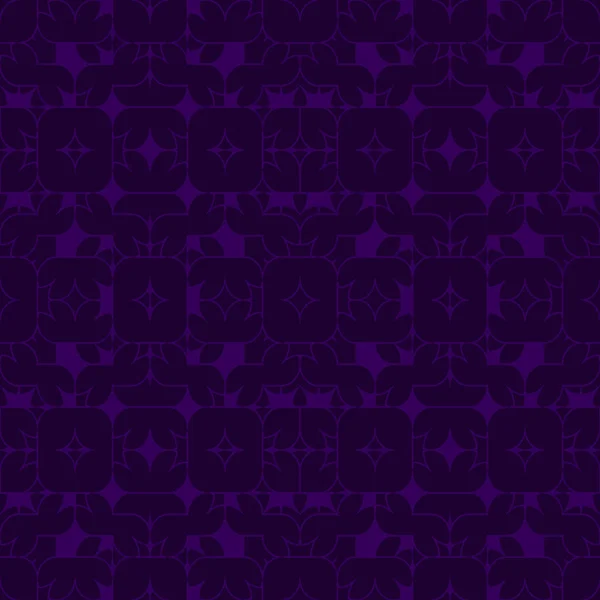 Indigo Abstraktes Muster Auf Schwarzem Hintergrund Gestreifte Geometrische Muster Ohne — Stockvektor