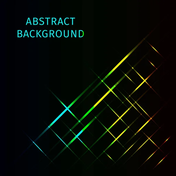 Přechodu Světla Abstraktní Geometrické Obrazce Tmavém Pozadí — Stockový vektor