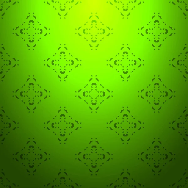 Lime Abstract Pattern Green Background Striped Textured Geometric Seamless Pattern — Stock Vector