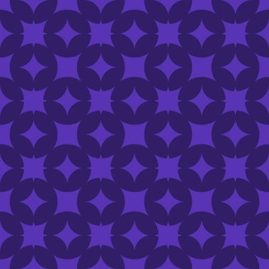 Indigo soyut desen çizgili mor zemin üzerine geometrik seamless modeli dokulu