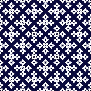 Donanma soyut geometrik Dikişsiz desen beyaz arka plan üzerinde