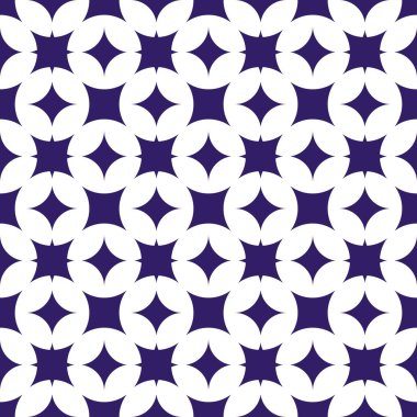 Indigo soyut desen çizgili beyaz zemin üzerine geometrik seamless modeli dokulu