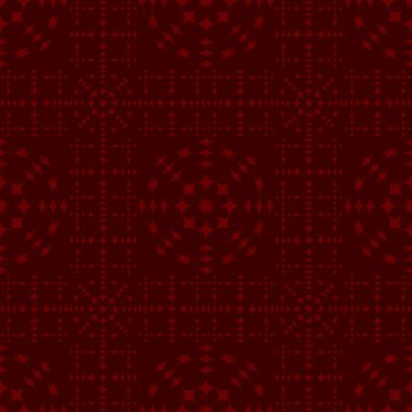 Koyu kırmızı zemin üzerine kırmızı Dikişsiz desen vektör. Modern şık doku. Geometrik oyma yinelenen. Çağdaş grafik tasarım. 