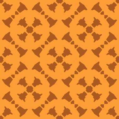 Turuncu arka plan, şeritli geometrik seamless modeli dokulu
