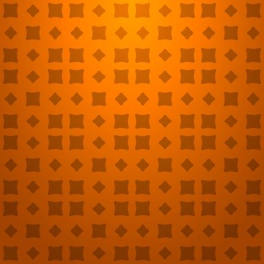 Turuncu soyut geometrik seamless modeli koyu turuncu zemin üzerine
