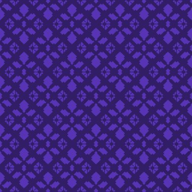 Indigo arka plan, şeritli geometrik seamless modeli dokulu