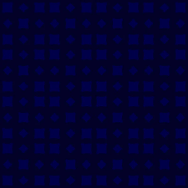 暗い青色の背景に海軍抽象的な幾何学的なシームレス パターン — ストックベクタ