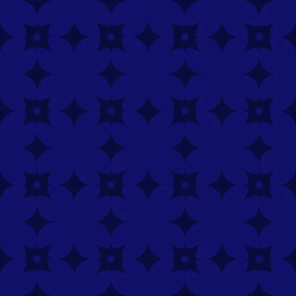 海军抽象几何无缝图案在深蓝色背景 — 图库矢量图片