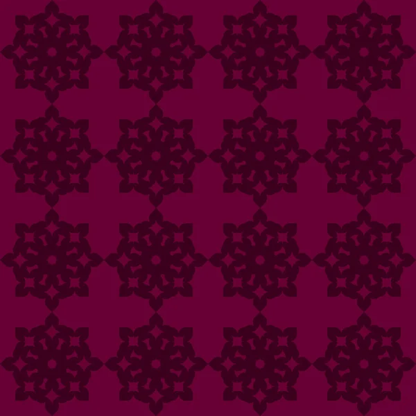 Purpurová Abstraktní Vzor Bezešvé Tmavě Červeném Pozadí — Stockový vektor