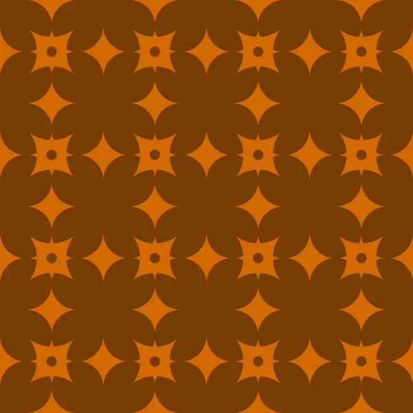 Arancione Astratto Modello Geometrico Senza Cuciture Sfondo Arancione Scuro — Vettoriale Stock