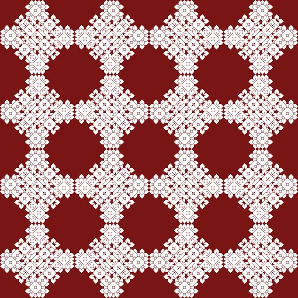 Vektoros Fehér Alapon Piros Varrat Nélküli Mintát Modern Elegáns Textúra — Stock Vector