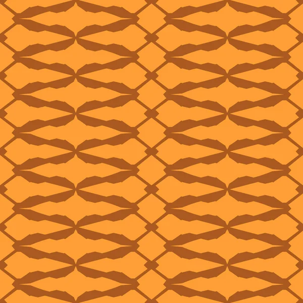 Fond Abstrait Orange Motif Géométrique Sans Couture Rayé Texturé — Image vectorielle