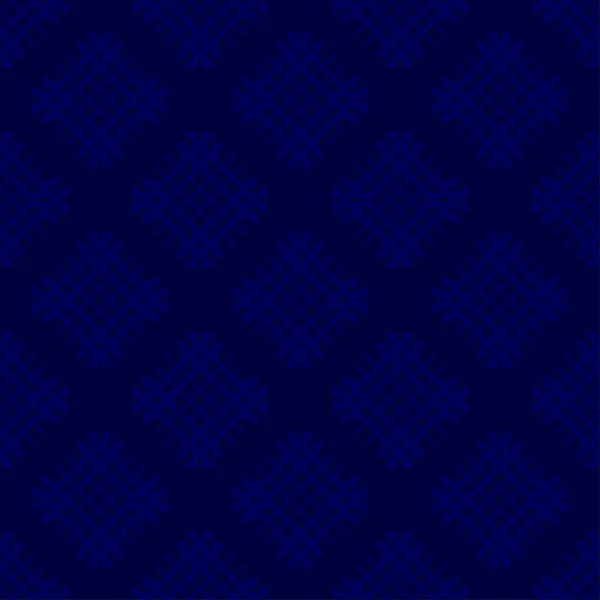 Abstrakter Hintergrund Gestreiftes Blaues Geometrisches Nahtloses Muster Auf Schwarz — Stockvektor