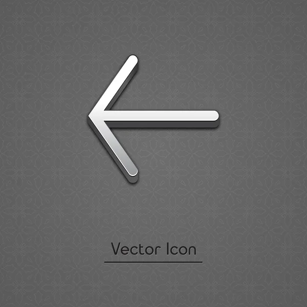 Flèche 3d icône vectorielle. Illustration de symbole élevé . — Image vectorielle
