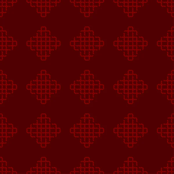 Fond Abstrait Rouge Motif Géométrique Sans Couture Rayé Texturé — Image vectorielle