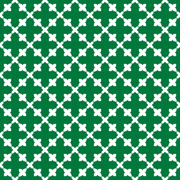 Zelená Abstraktní Bezproblémové Texturou Geometrický Vzor Bílém Pozadí — Stockový vektor