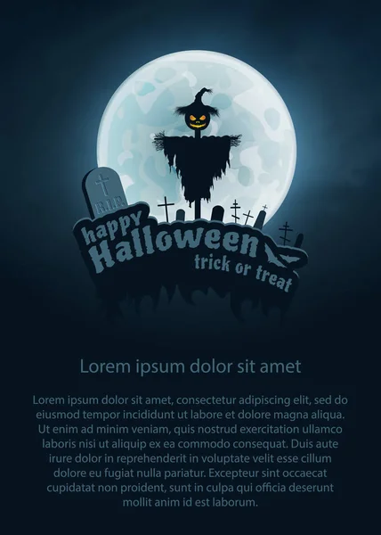 Feliz Halloween Vector Flyer — Vector de stock