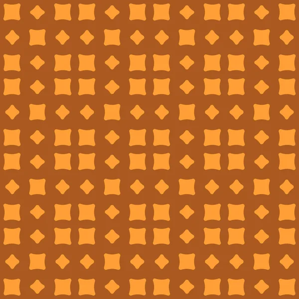 Oranje Abstracte Geometrische Naadloze Patroon Donkere Oranje Achtergrond — Stockvector