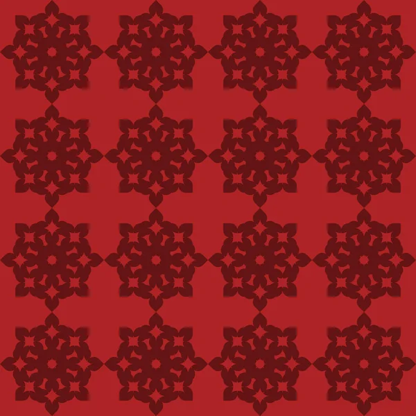 Vektorové Červená Bezešvé Vzor Tmavě Červeném Pozadí Moderní Stylový Textura — Stockový vektor
