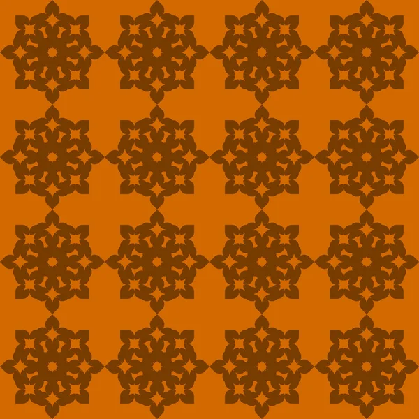 Orange Motif Géométrique Abstrait Sans Couture Sur Fond Orange Foncé — Image vectorielle