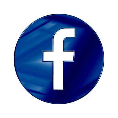 Mektup f simgesi. Sosyal medya simge. Facebook simgesi. Facebook logo vektör çizim.